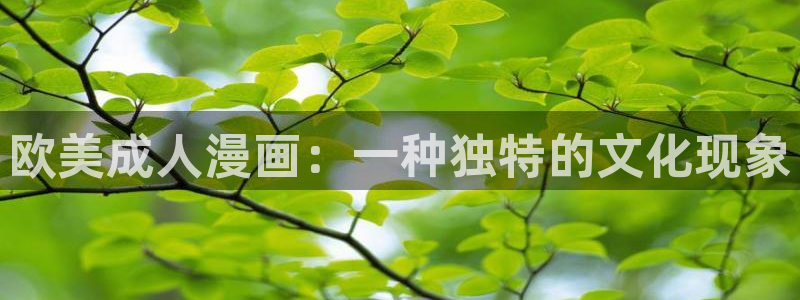 奇漫屋在线：欧美成人漫画：一种独特的文化现象